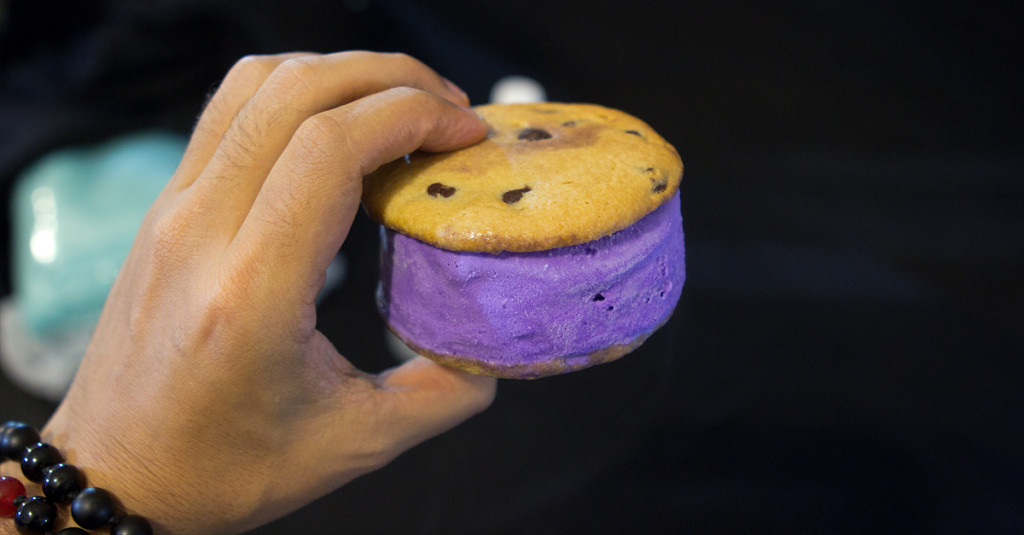 Ube Ice Cream Sandwich from Eat The Street Hawaii Ube Ice Cream Sandwich from Eat The Street Hawaii